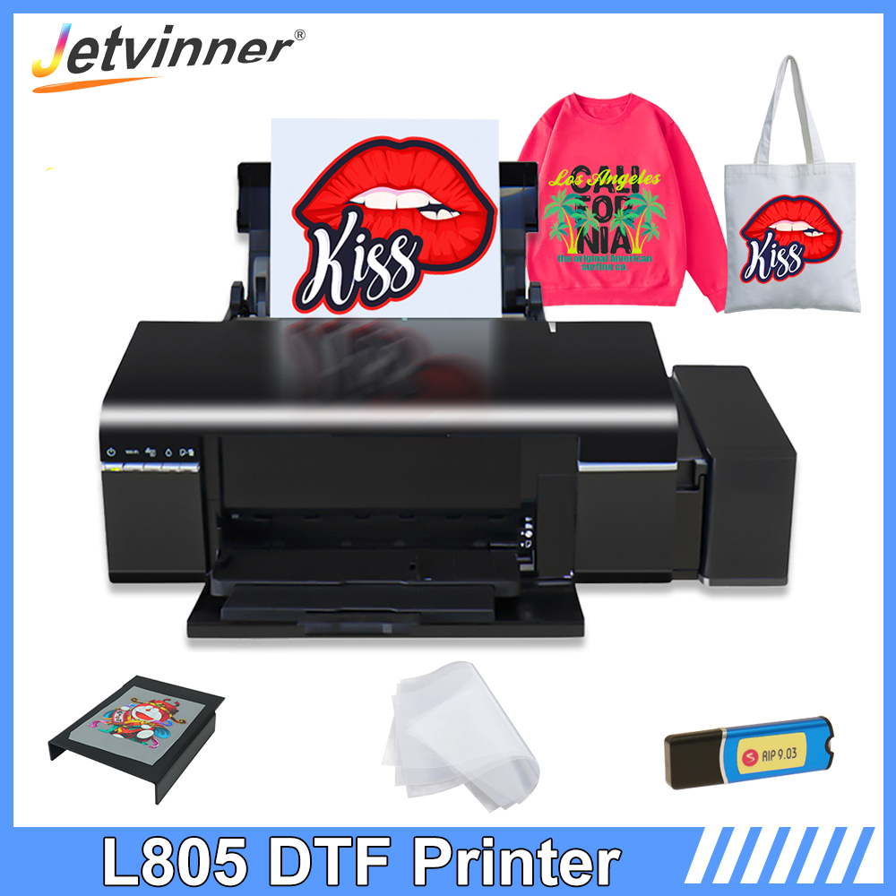 DTF Printer For EPSON L805 DTF T-shirt Printing Machine Directly Transfer Film Printer For Fabric Hoodies Shoes A4 DTF Printer