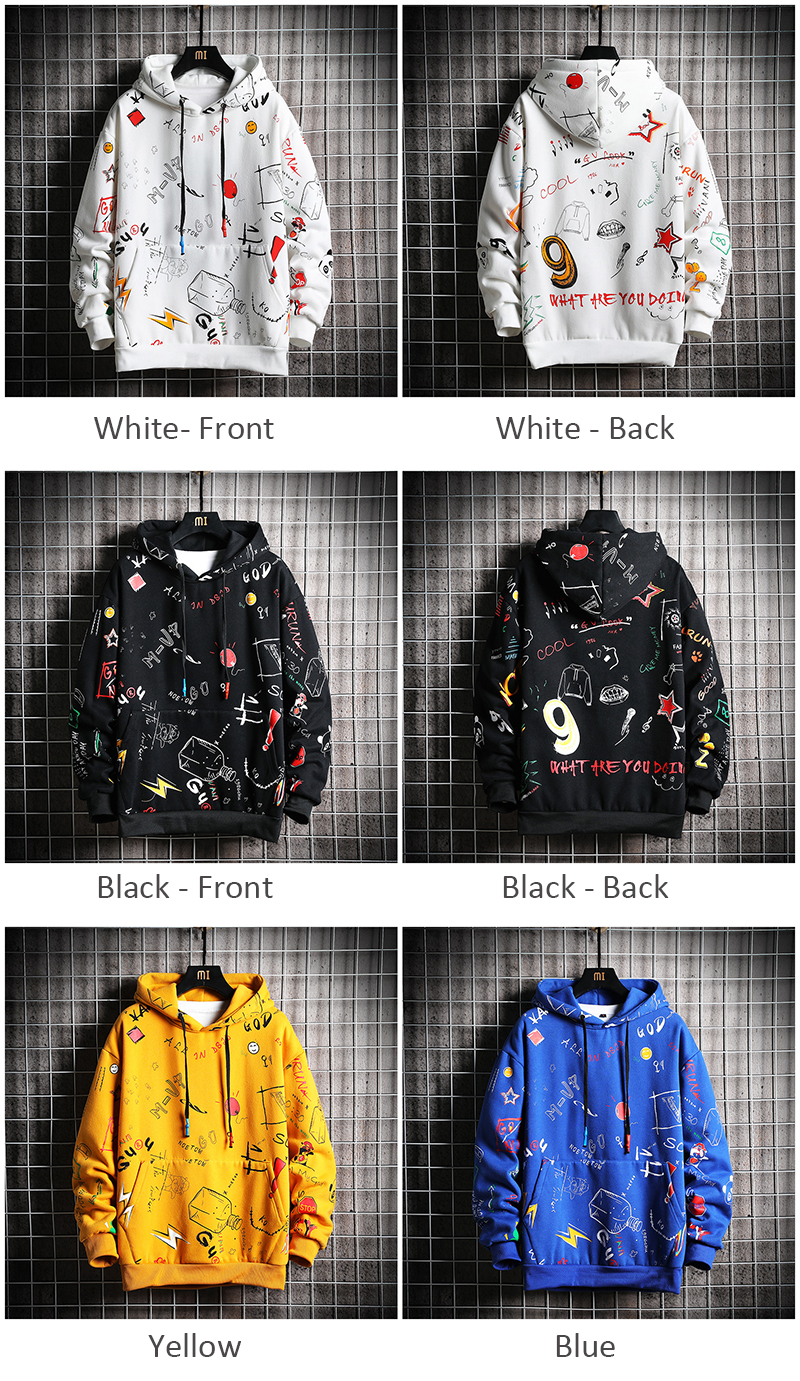 Harajuku Anime One Way Sweatshirt Oversized Japanese Streetwear Harajuku Anime One Way Sweatshirt Oversized Japanese Streetwear