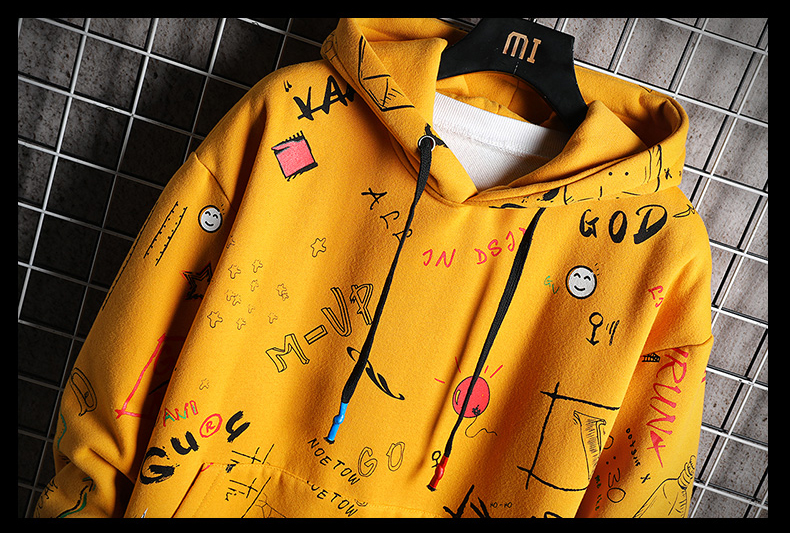 Harajuku Anime One Way Sweatshirt Oversized Japanese Streetwear Harajuku Anime One Way Sweatshirt Oversized Japanese Streetwear