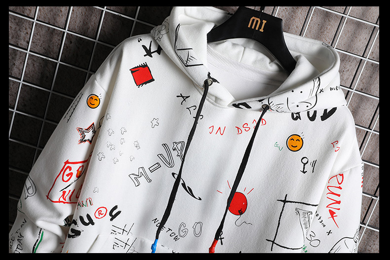 Harajuku Anime One Way Sweatshirt Oversized Japanese Streetwear Harajuku Anime One Way Sweatshirt Oversized Japanese Streetwear