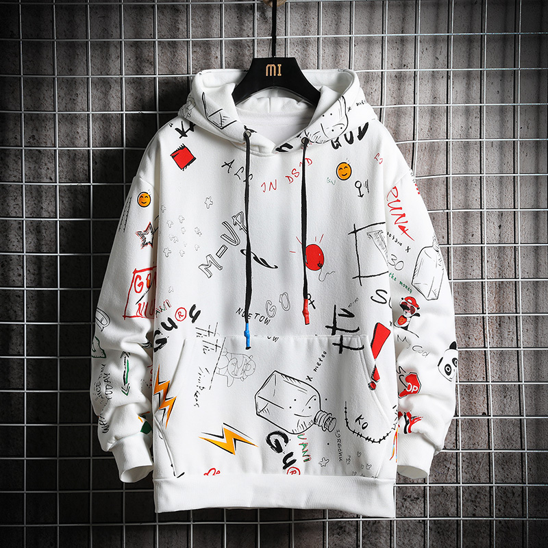 Harajuku Anime One Way Sweatshirt Oversized Japanese Streetwear Harajuku Anime One Way Sweatshirt Oversized Japanese Streetwear