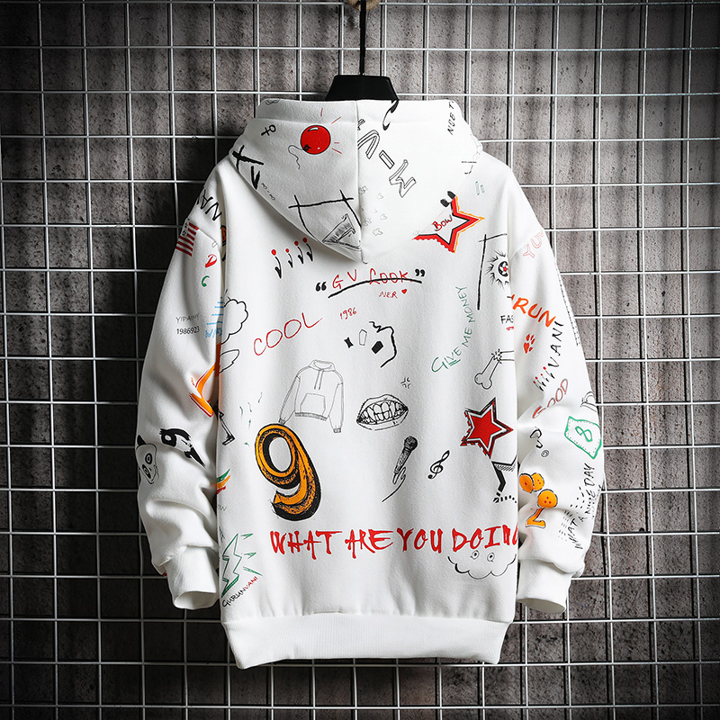 Harajuku Anime One Way Sweatshirt Oversized Japanese Streetwear Harajuku Anime One Way Sweatshirt Oversized Japanese Streetwear