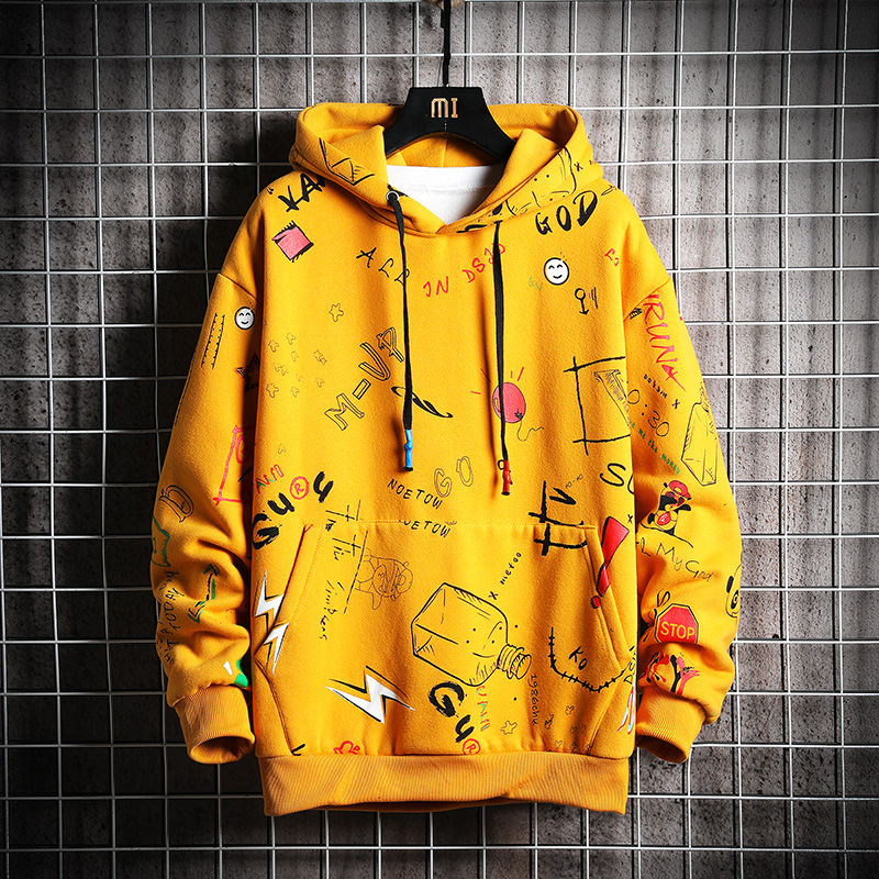 Harajuku Anime One Way Sweatshirt Oversized Japanese Streetwear Harajuku Anime One Way Sweatshirt Oversized Japanese Streetwear