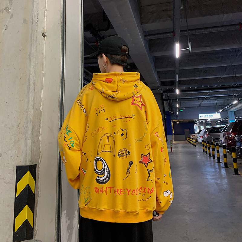 Harajuku Anime One Way Sweatshirt Oversized Japanese Streetwear Harajuku Anime One Way Sweatshirt Oversized Japanese Streetwear