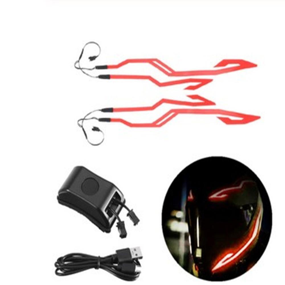 Light Flashing Stripe Motorcycle Helmet Luminous Sticker LED Night Riding Lights Light Flashing Stripe Motorcycle Helmet Luminous Sticker LED Night Riding Lights