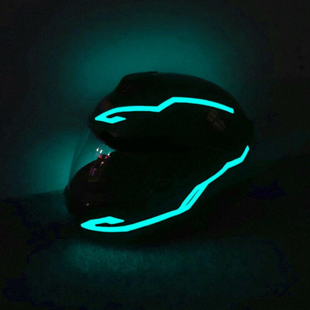 Light Flashing Stripe Motorcycle Helmet Luminous Sticker LED Night Riding Lights Light Flashing Stripe Motorcycle Helmet Luminous Sticker LED Night Riding Lights
