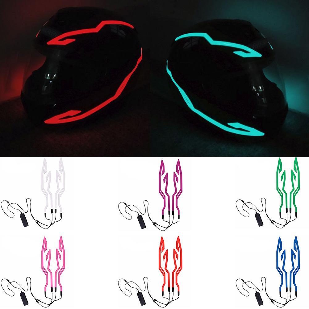 Light Flashing Stripe Motorcycle Helmet Luminous Sticker LED Night Riding Lights Light Flashing Stripe Motorcycle Helmet Luminous Sticker LED Night Riding Lights