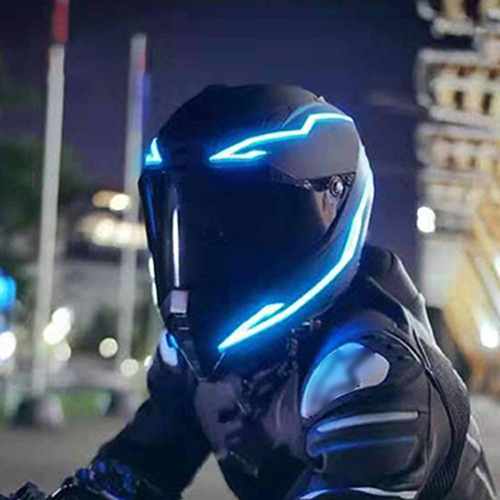 Light Flashing Stripe Motorcycle Helmet Luminous Sticker LED Night Riding Lights Light Flashing Stripe Motorcycle Helmet Luminous Sticker LED Night Riding Lights