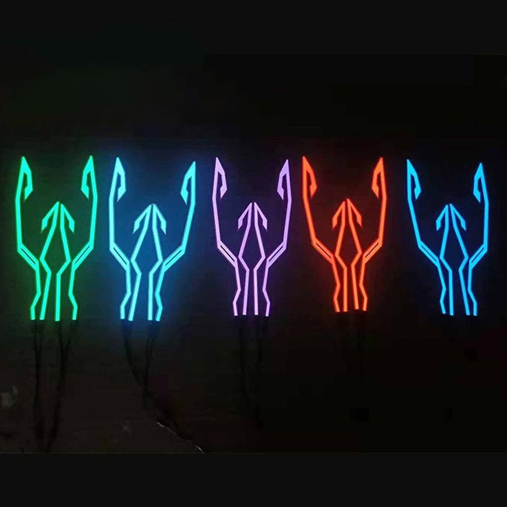 Light Flashing Stripe Motorcycle Helmet Luminous Sticker LED Night Riding Lights Light Flashing Stripe Motorcycle Helmet Luminous Sticker LED Night Riding Lights