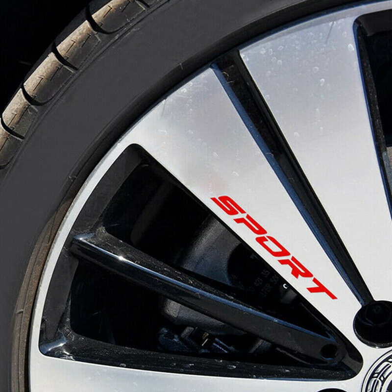 Strong Sticker Car Body Car Door Rims Wheel Hub Racing 4PCS/SET SPORT Decal Strong Sticker Car Body Car Door Rims Wheel Hub Racing 4PCS/SET SPORT Decal