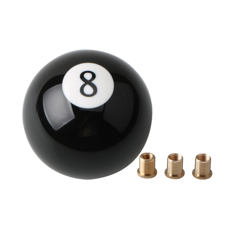Universal Acrylic Black 8 Ball Gear Knob Short Shifter Knob, For mostly Car Universal Acrylic Black 8 Ball Gear Knob Short Shifter Knob, For mostly Car