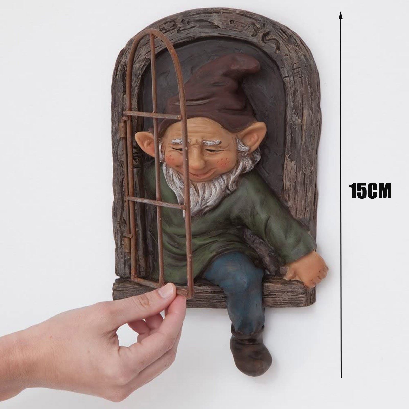 Old Man Dwarf Statue Resin Sculptures For Garden Decoration