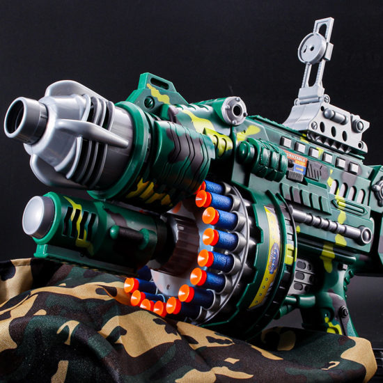 Electric Burst Toy Gun 80 Rounds Soft Bullet Gun Parent-Child Toy Soft Bullet Plastic - Image 2