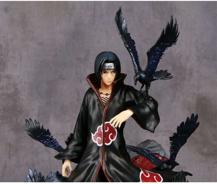 Naruto Anime Uchiha Itachi and Ravens PVC Action Figure Model 25 cm Naruto Anime Uchiha Itachi and Ravens PVC Action Figure Model 25 cm