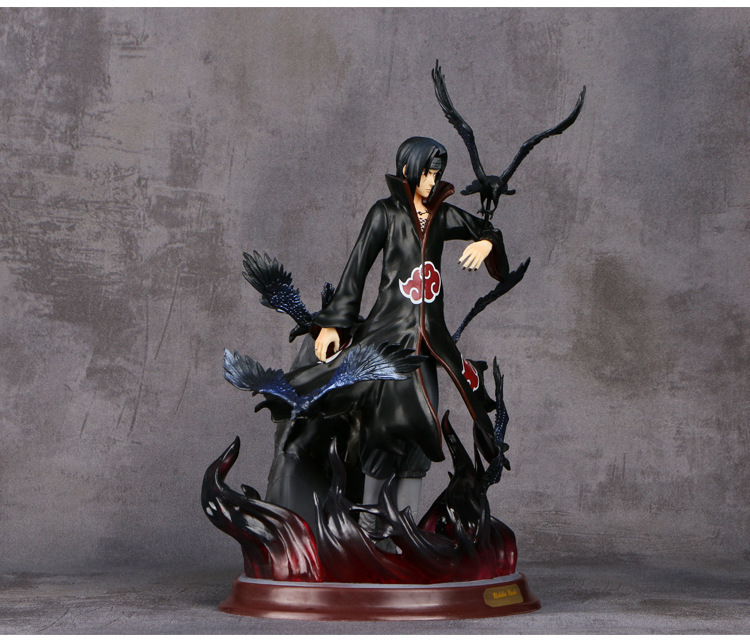 Naruto Anime Uchiha Itachi and Ravens PVC Action Figure Model 25 cm Naruto Anime Uchiha Itachi and Ravens PVC Action Figure Model 25 cm