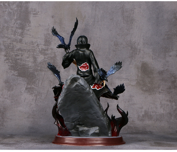 Naruto Anime Uchiha Itachi and Ravens PVC Action Figure Model 25 cm Naruto Anime Uchiha Itachi and Ravens PVC Action Figure Model 25 cm