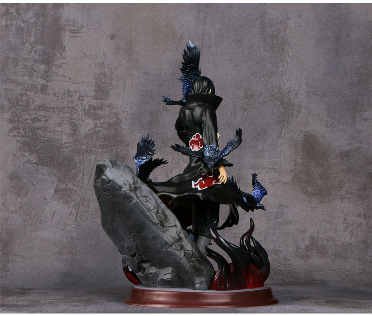 Naruto Anime Uchiha Itachi and Ravens PVC Action Figure Model 25 cm Naruto Anime Uchiha Itachi and Ravens PVC Action Figure Model 25 cm