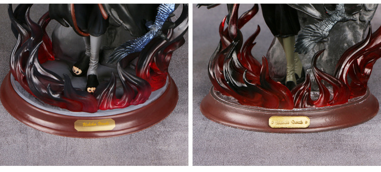 Naruto Anime Uchiha Itachi and Ravens PVC Action Figure Model 25 cm Naruto Anime Uchiha Itachi and Ravens PVC Action Figure Model 25 cm