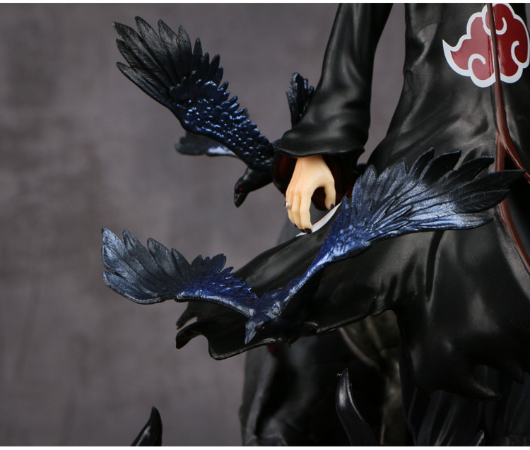 Naruto Anime Uchiha Itachi and Ravens PVC Action Figure Model 25 cm Naruto Anime Uchiha Itachi and Ravens PVC Action Figure Model 25 cm