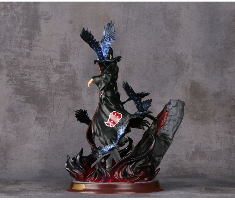 Naruto Anime Uchiha Itachi and Ravens PVC Action Figure Model 25 cm Naruto Anime Uchiha Itachi and Ravens PVC Action Figure Model 25 cm