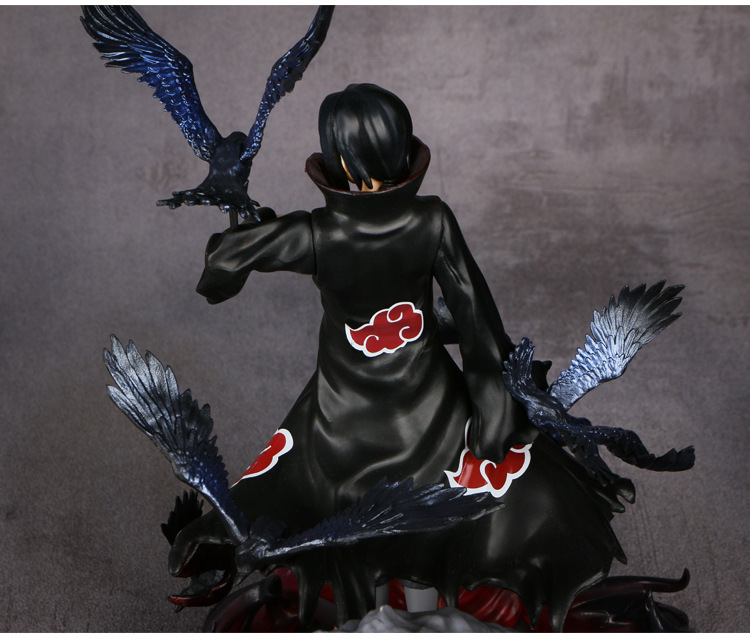 Naruto Anime Uchiha Itachi and Ravens PVC Action Figure Model 25 cm Naruto Anime Uchiha Itachi and Ravens PVC Action Figure Model 25 cm