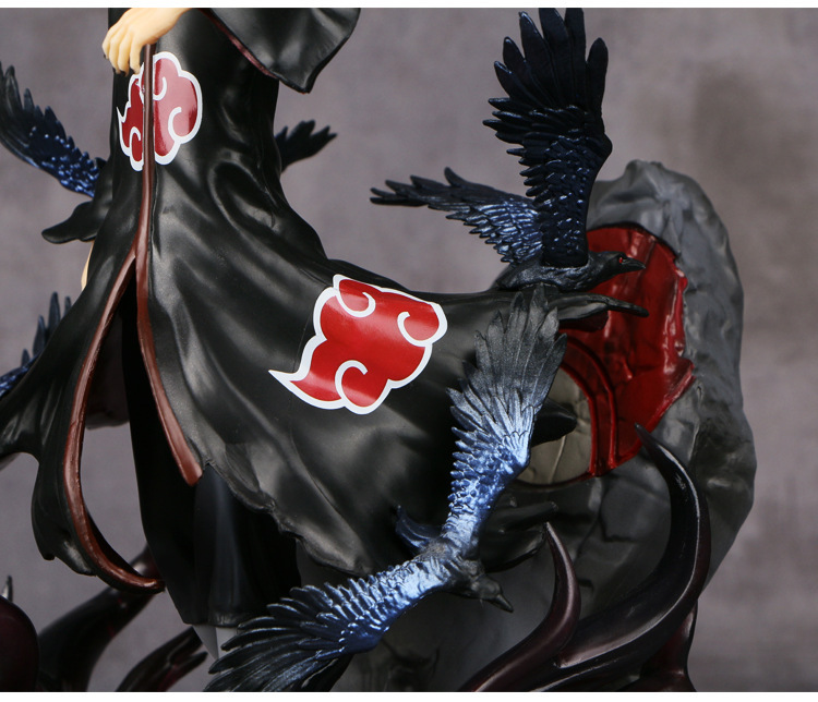 Naruto Anime Uchiha Itachi and Ravens PVC Action Figure Model 25 cm Naruto Anime Uchiha Itachi and Ravens PVC Action Figure Model 25 cm