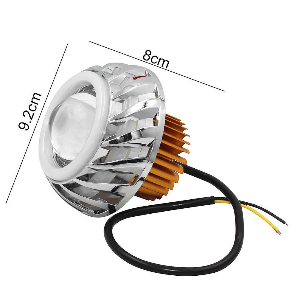 LED Angel Eyes Headlight Lens High/Low Beam 30W Demon Eyes DRL Lamp For Retrofit Car Motorbike Motorcycle LED Angel Eyes Headlight Lens High/Low Beam 30W Demon Eyes DRL Lamp For Retrofit Car Motorbike Motorcycle