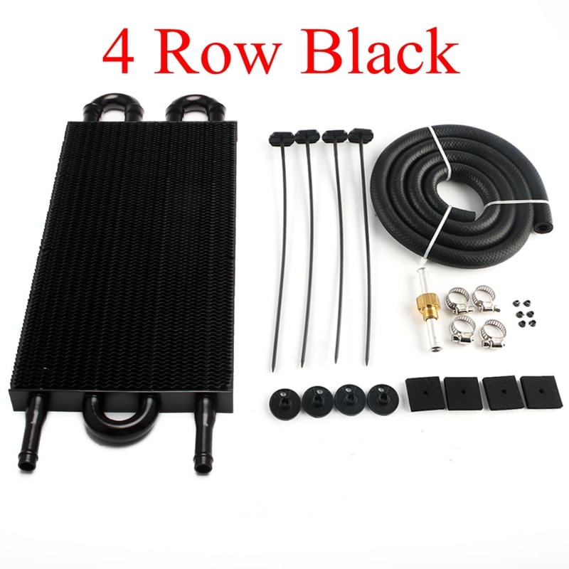 Universal aluminum oil cooler assembly for automatic and manual transmissions Universal aluminum oil cooler assembly for automatic and manual transmissions