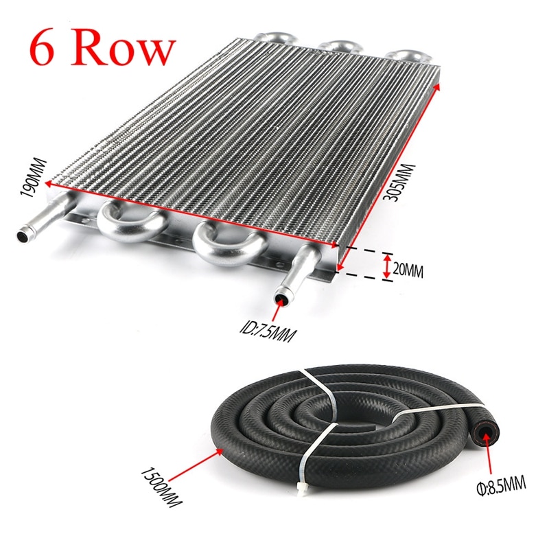 Universal aluminum oil cooler assembly for automatic and manual transmissions Universal aluminum oil cooler assembly for automatic and manual transmissions