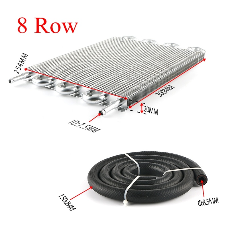 Universal aluminum oil cooler assembly for automatic and manual transmissions Universal aluminum oil cooler assembly for automatic and manual transmissions