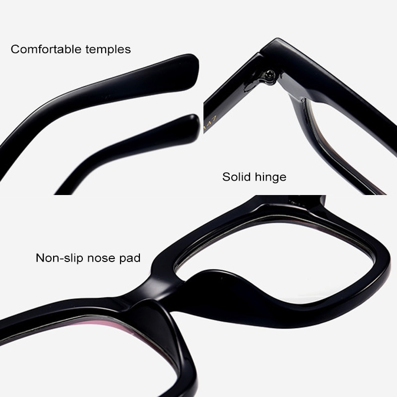 Anti Blue Light Glasses Square Frames Optical Frame Clear Glasses For Mens Women Accessories