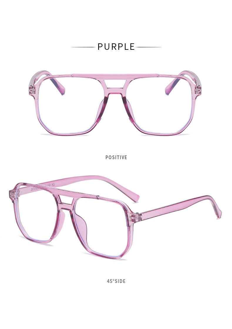 Transparent Glasses Frame Women Men Anti Blue Light square Eyewear Blocking Glasses For Screen