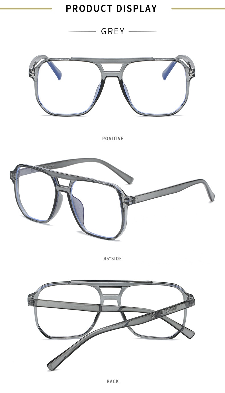 Transparent Glasses Frame Women Men Anti Blue Light square Eyewear Blocking Glasses For Screen