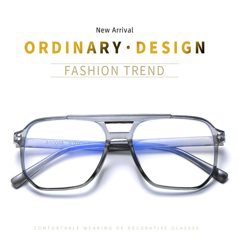 Transparent Glasses Frame Women Men Anti Blue Light square Eyewear Blocking Glasses For Screen