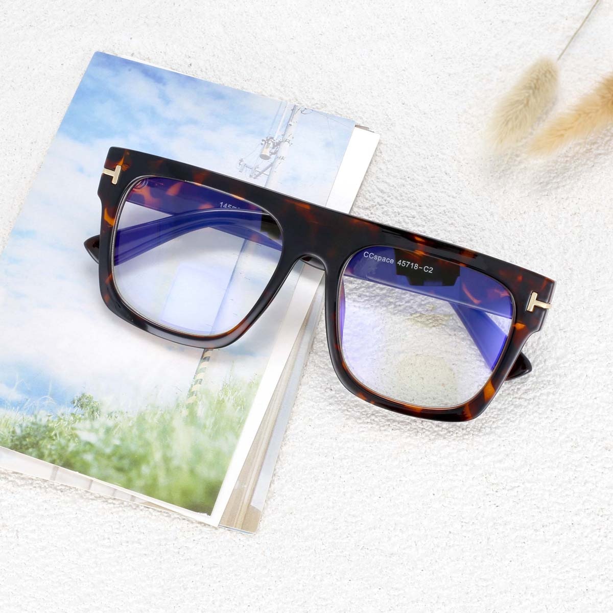 Retro Square Glasses Frame Anti-Blue Light Men Ladies Popular Style Optical Fashion For Screen