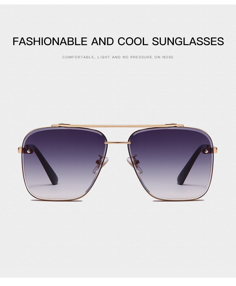 Fashion Glasses Cool Driving Style Gradient Brown