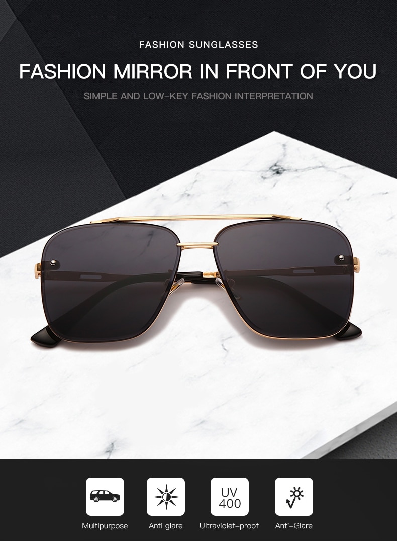 Fashion Glasses Cool Driving Style Gradient Brown