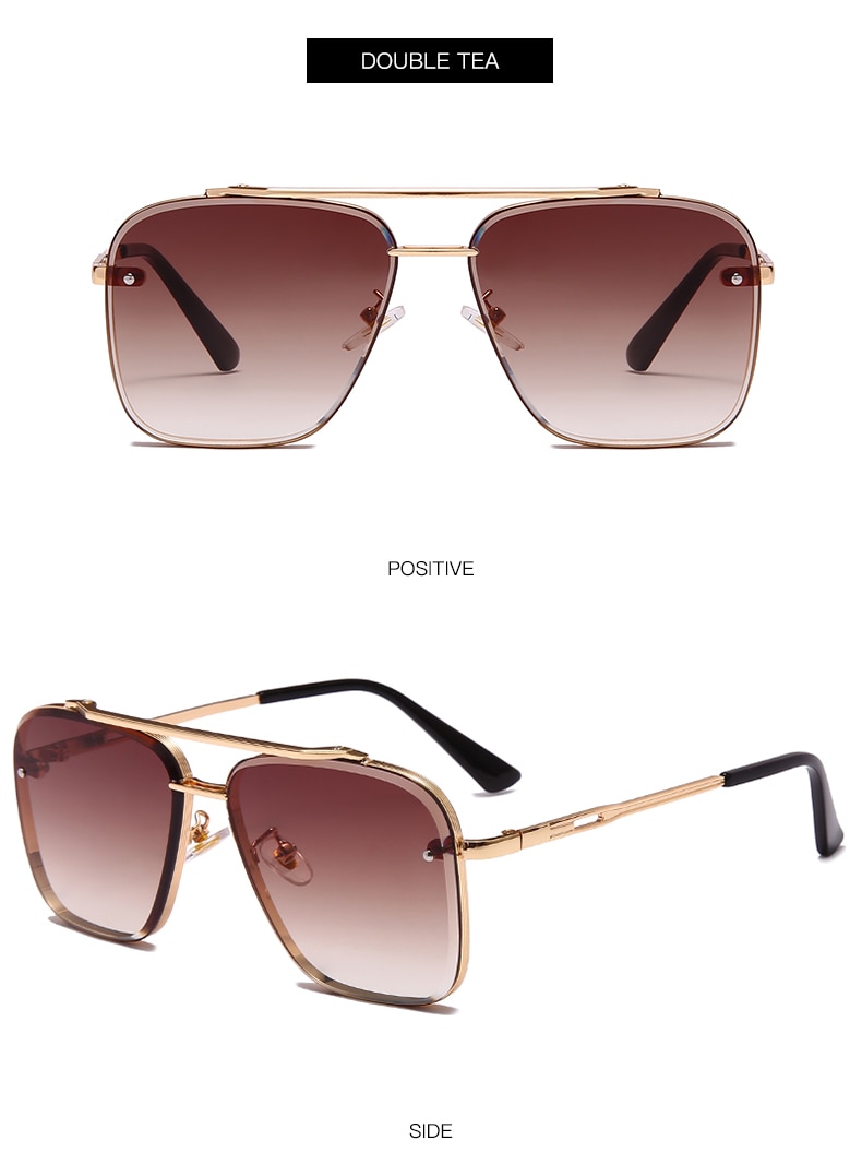 Fashion Glasses Cool Driving Style Gradient Brown