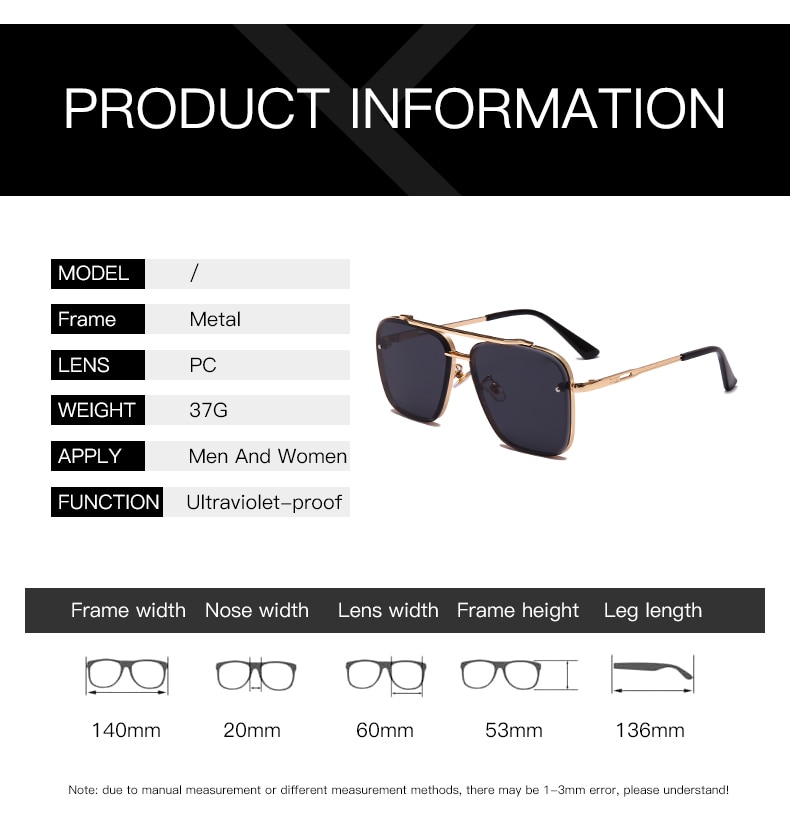 Fashion Glasses Cool Driving Style Gradient Brown