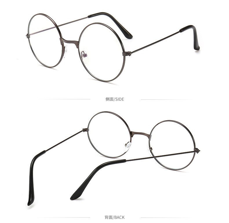 Retro Round Frame Glasses Anti-blue Radiation Ultralight Men Women Blue Light Blocking Glasses Eyewear