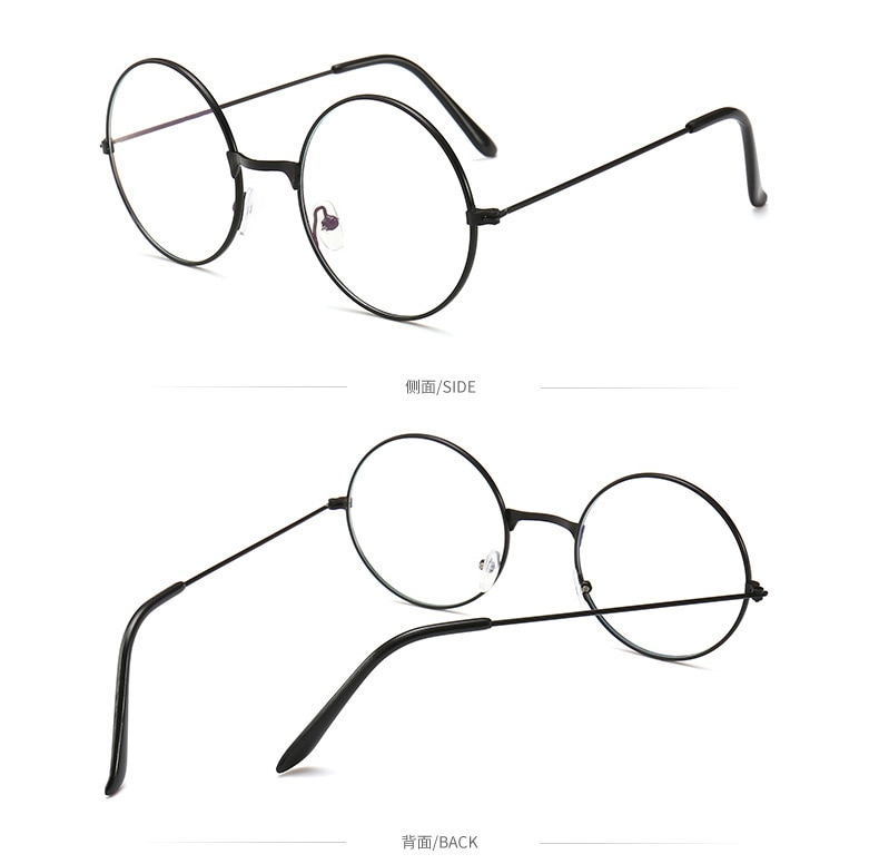 Retro Round Frame Glasses Anti-blue Radiation Ultralight Men Women Blue Light Blocking Glasses Eyewear