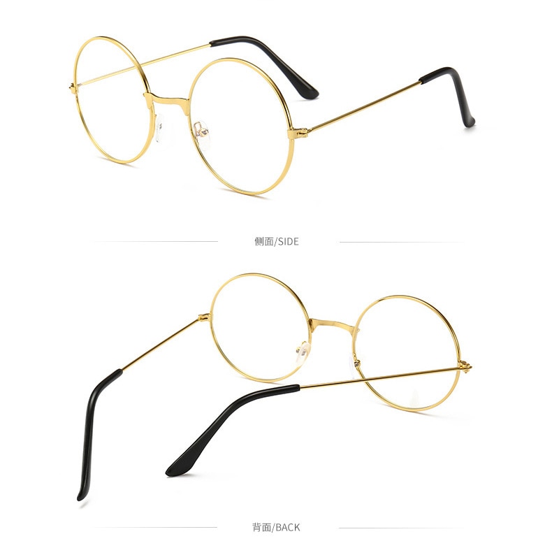 Retro Round Frame Glasses Anti-blue Radiation Ultralight Men Women Blue Light Blocking Glasses Eyewear