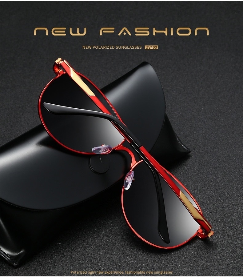 Luxury Pilot Polarized Sunglasses For Men Women Driving Fishing Retro Brand Designer Metal UV400