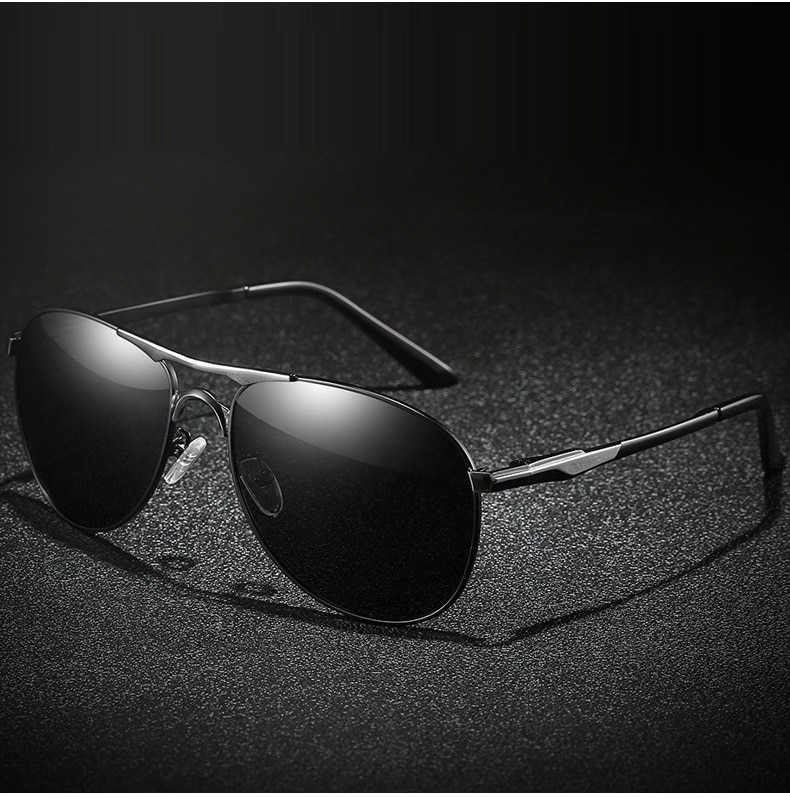 Luxury Pilot Polarized Sunglasses For Men Women Driving Fishing Retro Brand Designer Metal UV400