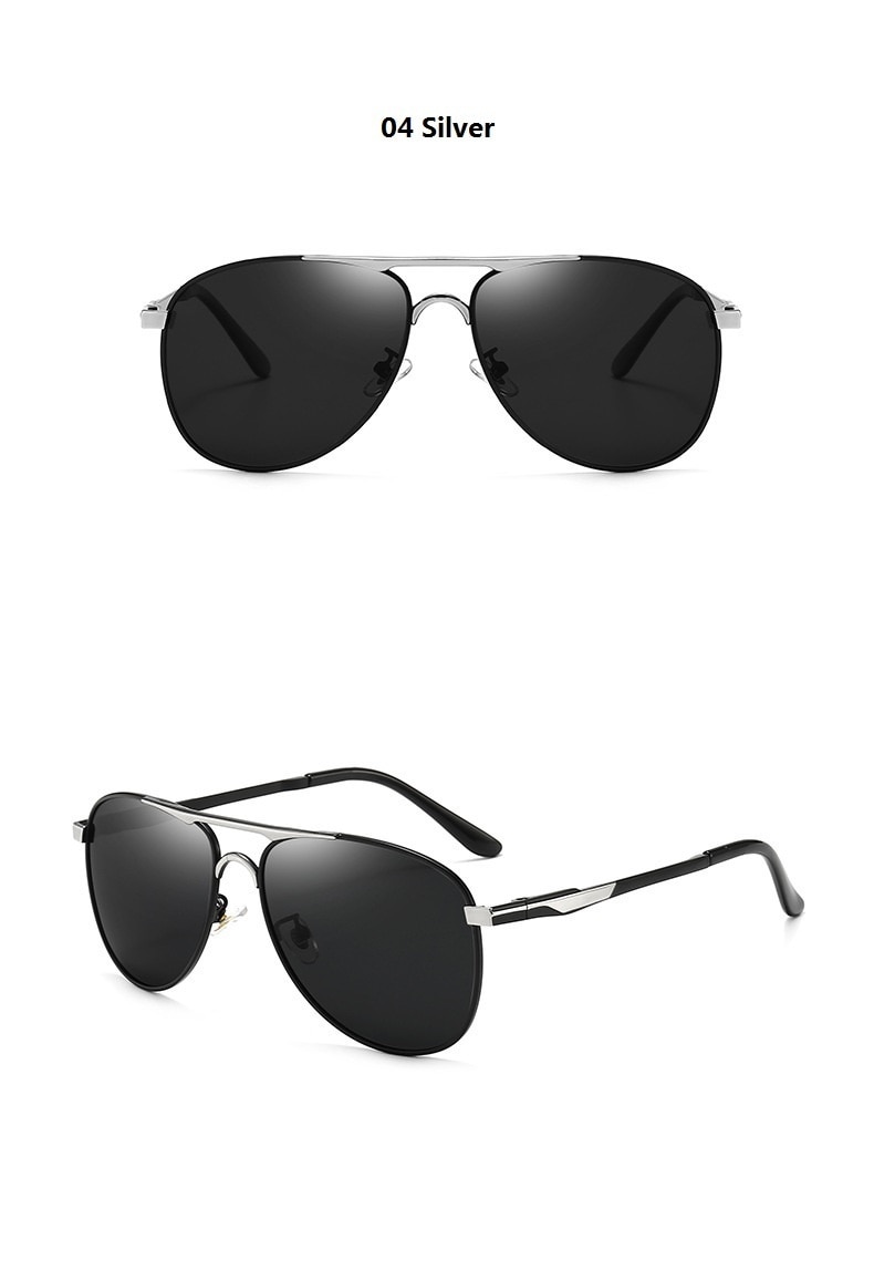 Luxury Pilot Polarized Sunglasses For Men Women Driving Fishing Retro Brand Designer Metal UV400