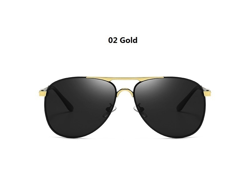 Luxury Pilot Polarized Sunglasses For Men Women Driving Fishing Retro Brand Designer Metal UV400