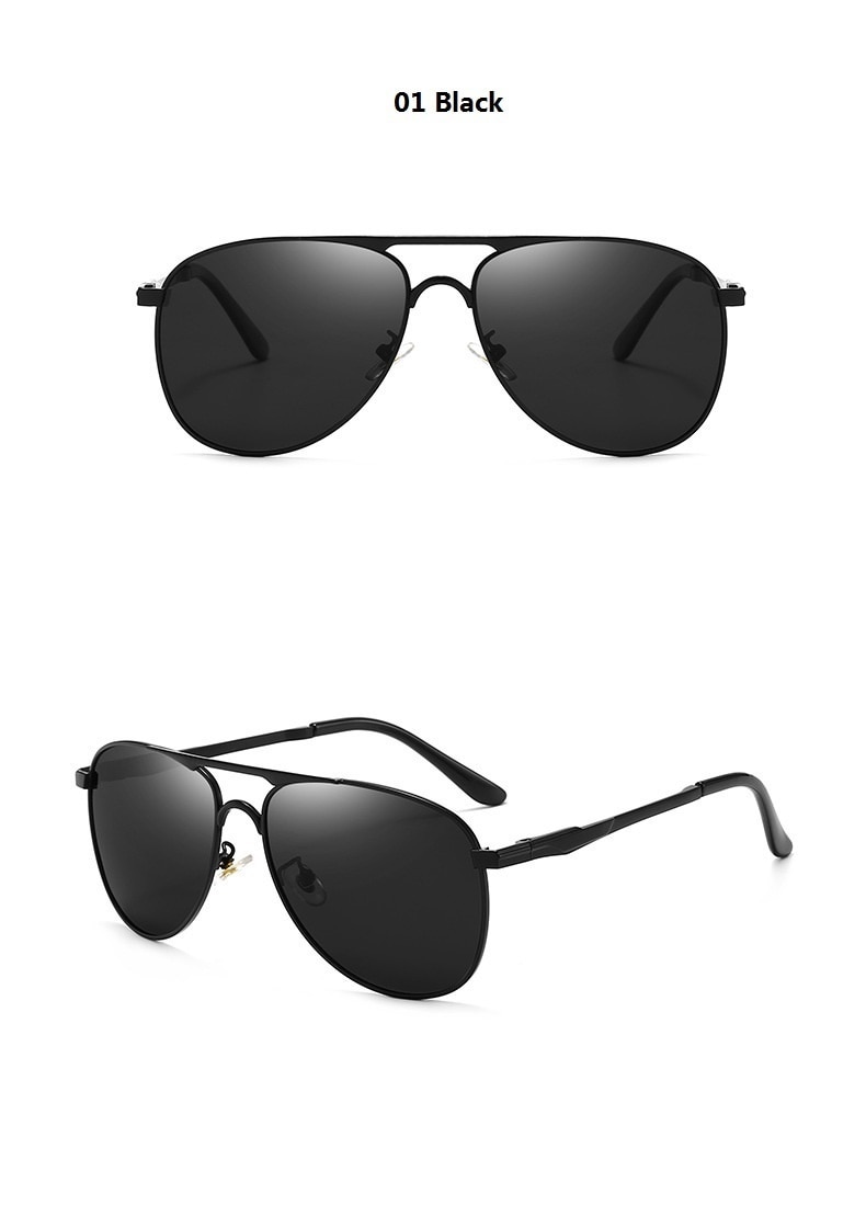 Luxury Pilot Polarized Sunglasses For Men Women Driving Fishing Retro Brand Designer Metal UV400