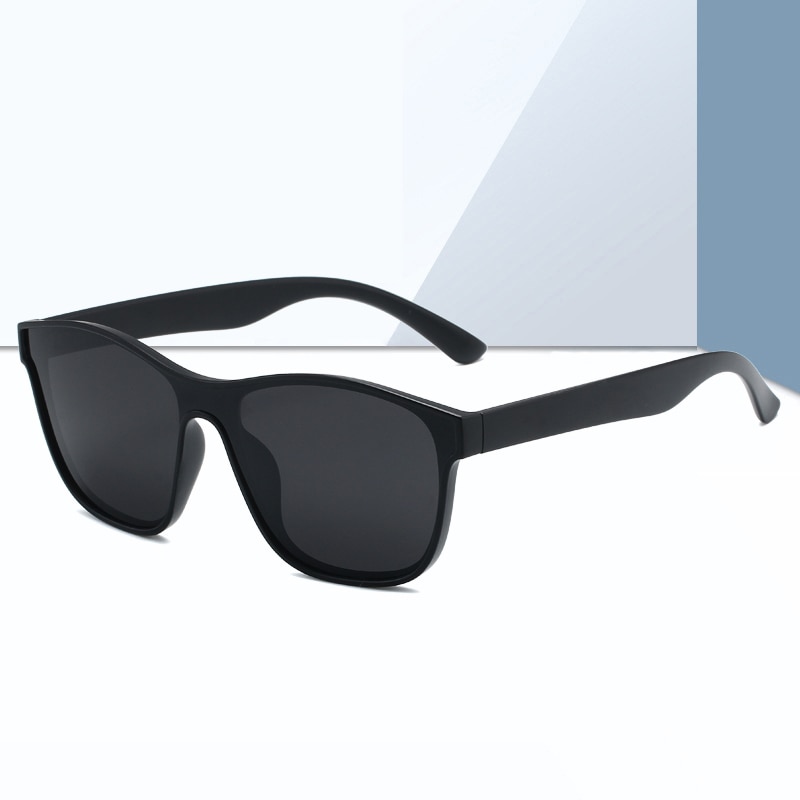 New Square Polarized Sunglasses Unsex Fashion HOOBAN Brand Design One-piece Lens UV400
