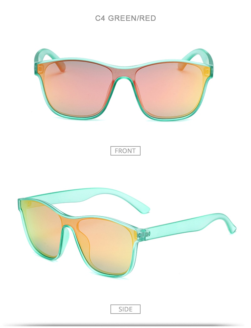 New Square Polarized Sunglasses Unsex Fashion HOOBAN Brand Design One-piece Lens UV400