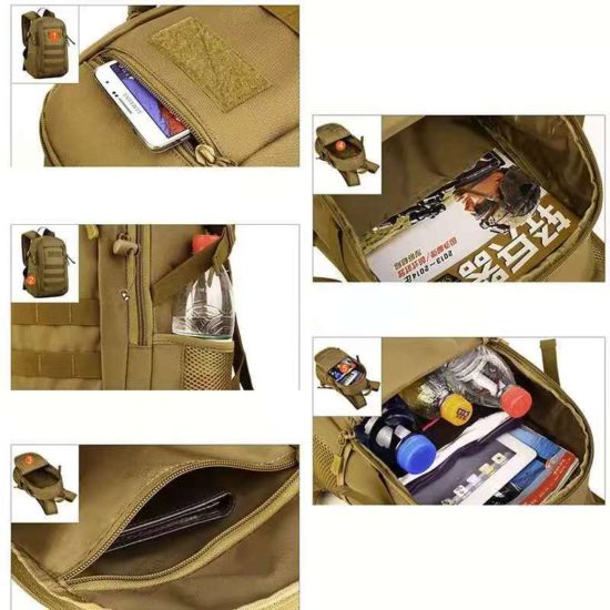 Tactical Backpack Military Rucksacks Men 15L-20L Waterproof Sport Travel Camping Bags - Image 3